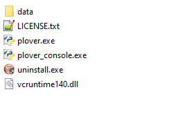 Plover folder