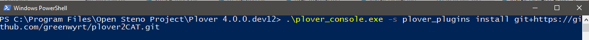 Code in command prompt